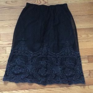 Soft Surroundings Embroidered Boho Skirt - S